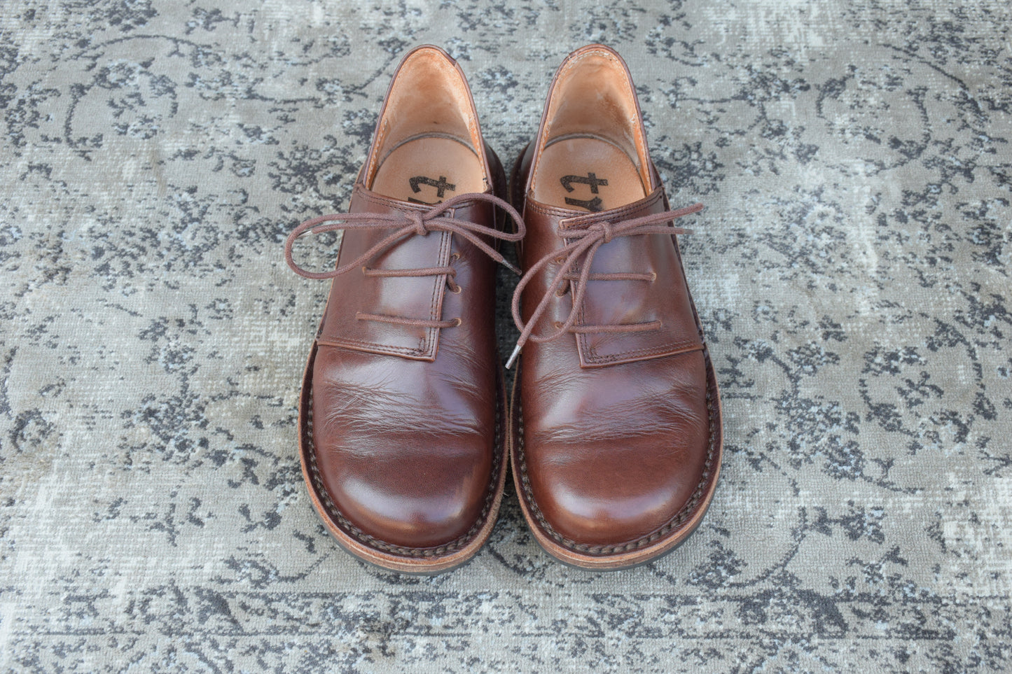 【美品】Trippen トリッペン Haferl ハーフェル コンフォートシューズ 茶 ブラウン 37 / 23.5〜24.0cm【W3384】