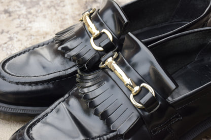 Dr.Martens ドクターマーチン ADRIAN SNAFFLE エイドリアン スナッフル ビットローファー 黒 ブラック UK6相当 / 25cm相当【W3398】