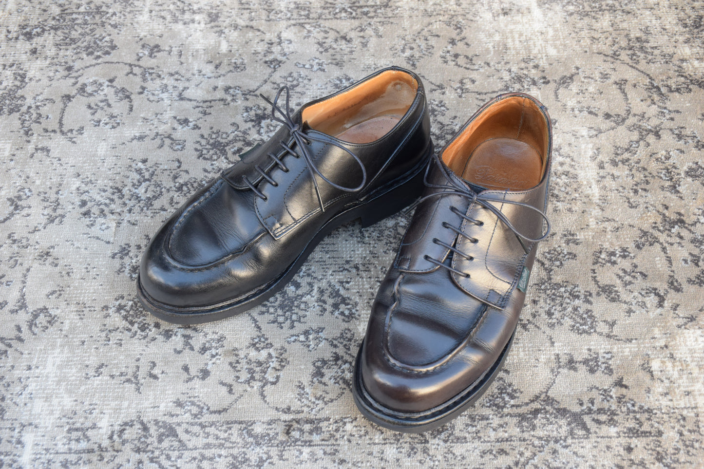 PARABOOT パラブーツ CHAMBORD シャンボード Uチップ 外羽根 黒 ブラックUK6 / 24.5cm【W2452】