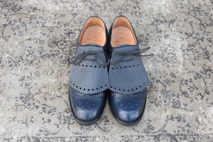 【極美品】Church’s チャーチ Constance R コンスタンス ウイング 内羽根 キルト 紺 ネイビー EU36 / 23〜23.5cm【W3385】