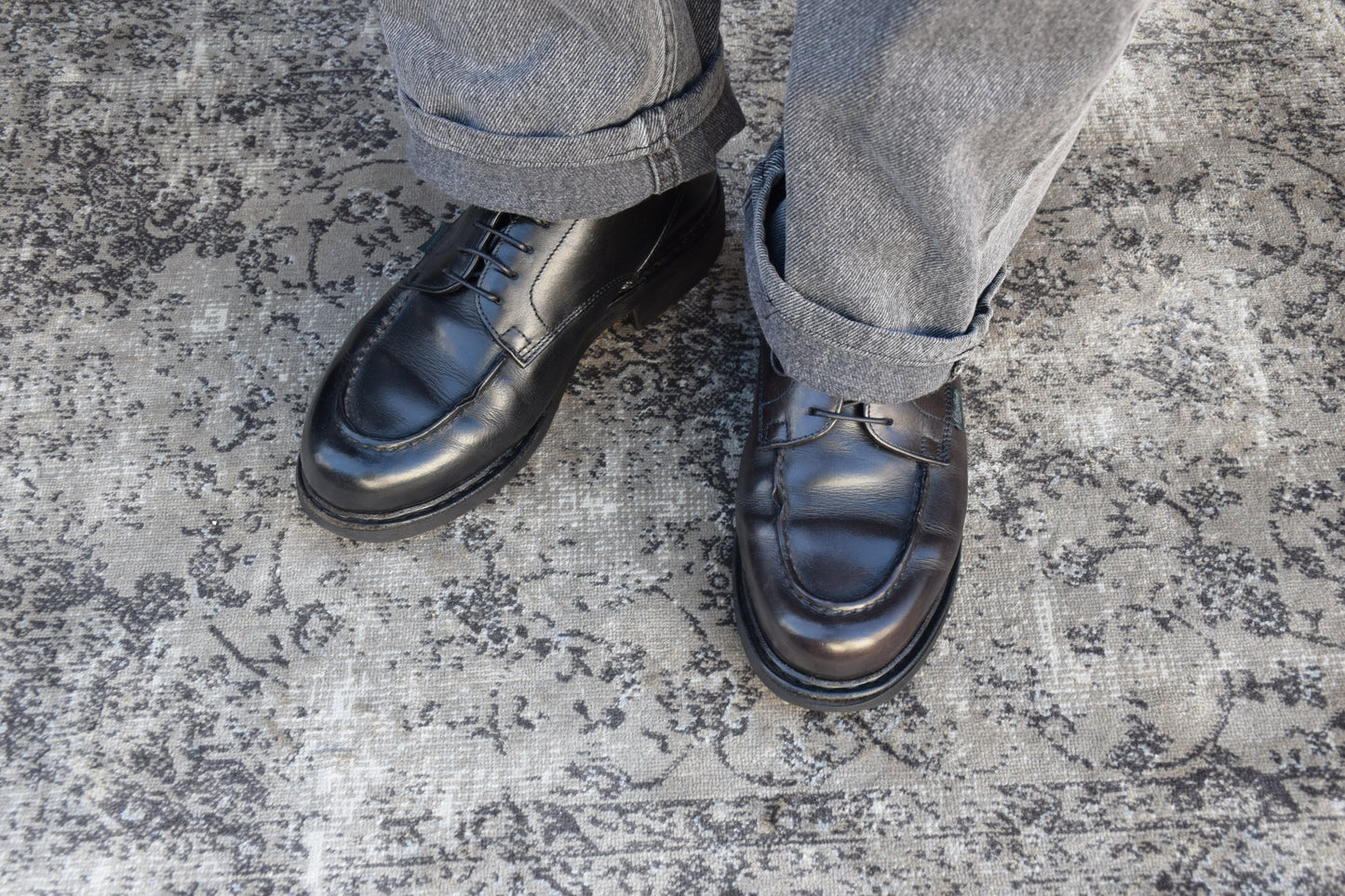 PARABOOT パラブーツ CHAMBORD シャンボード Uチップ 外羽根 黒 ブラックUK6 / 24.5cm【W2452】