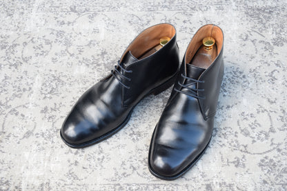 【良品】Crockett&Jones / クロケットアンドジョーンズ / CHILTERN / チルターン ジョージブーツ チャッカ 黒 ブラック UK6.5 / 25cm【W3428】