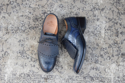 【極美品】Church’s チャーチ Constance R コンスタンス ウイング 内羽根 キルト 紺 ネイビー EU36 / 23〜23.5cm【W3385】