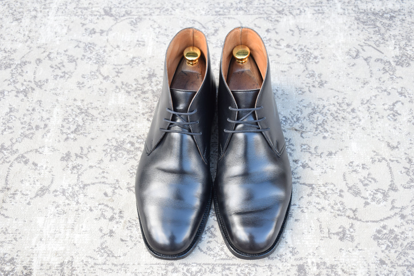 【良品】Crockett&Jones / クロケットアンドジョーンズ / CHILTERN / チルターン ジョージブーツ チャッカ 黒 ブラック UK6.5 / 25cm【W3428】
