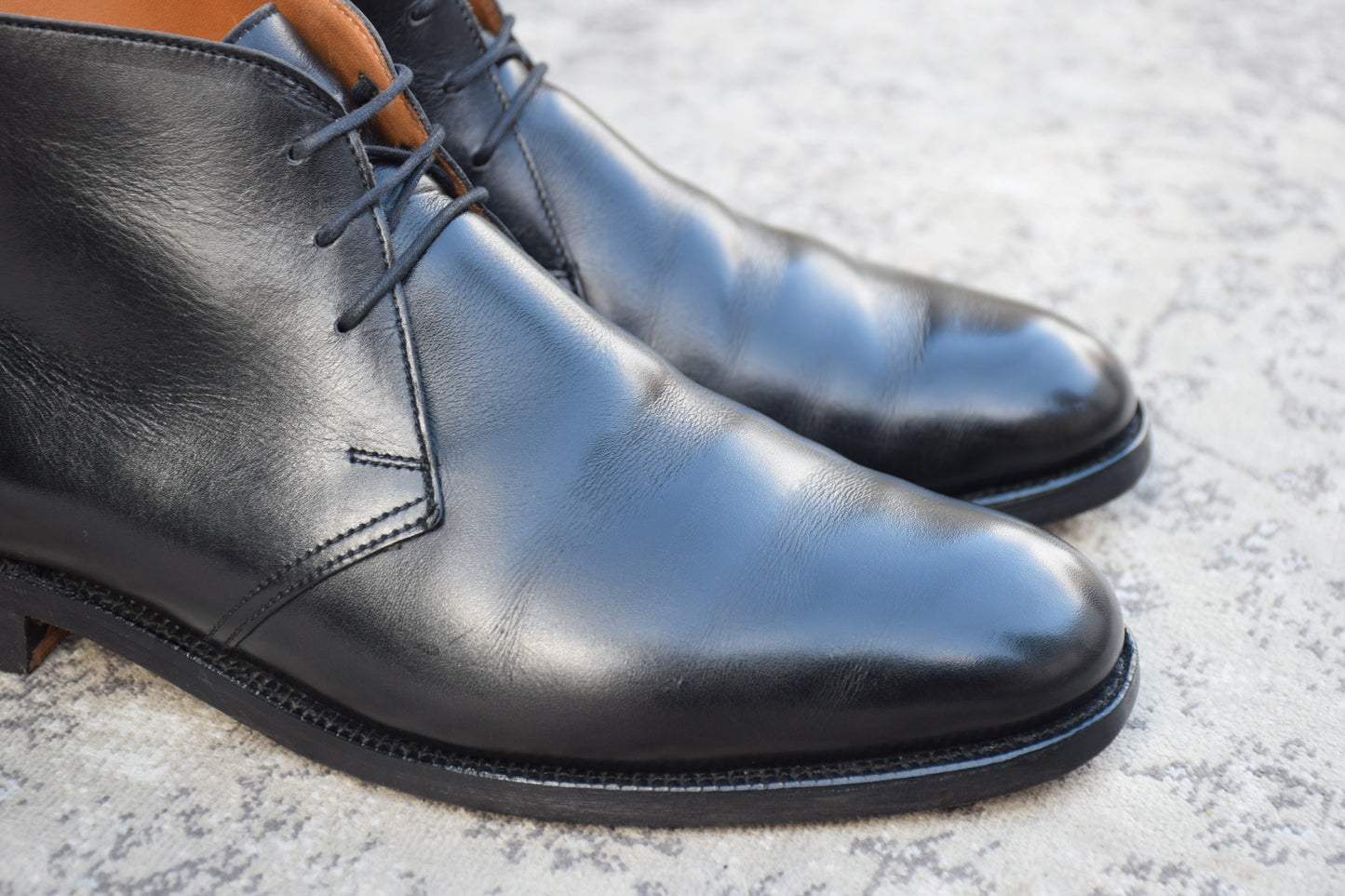 【良品】Crockett&Jones / クロケットアンドジョーンズ / CHILTERN / チルターン ジョージブーツ チャッカ 黒 ブラック UK6.5 / 25cm【W3428】