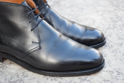 【良品】Crockett&Jones / クロケットアンドジョーンズ / CHILTERN / チルターン ジョージブーツ チャッカ 黒 ブラック UK6.5 / 25cm【W3428】