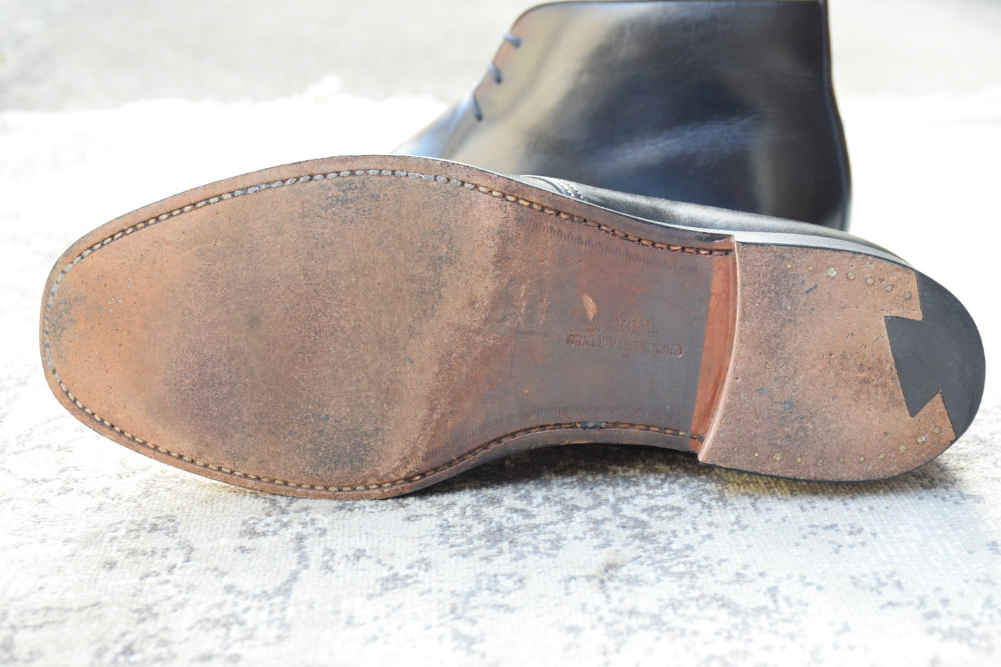 【良品】Crockett&Jones / クロケットアンドジョーンズ / CHILTERN / チルターン ジョージブーツ チャッカ 黒 ブラック UK6.5 / 25cm【W3428】