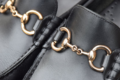 【極美品】Paraboot パラブーツ BAHAMAS MORS バハマ モールス ビットローファー スリッパ 黒 ブラック UK6.5 / 25cm【W3401】