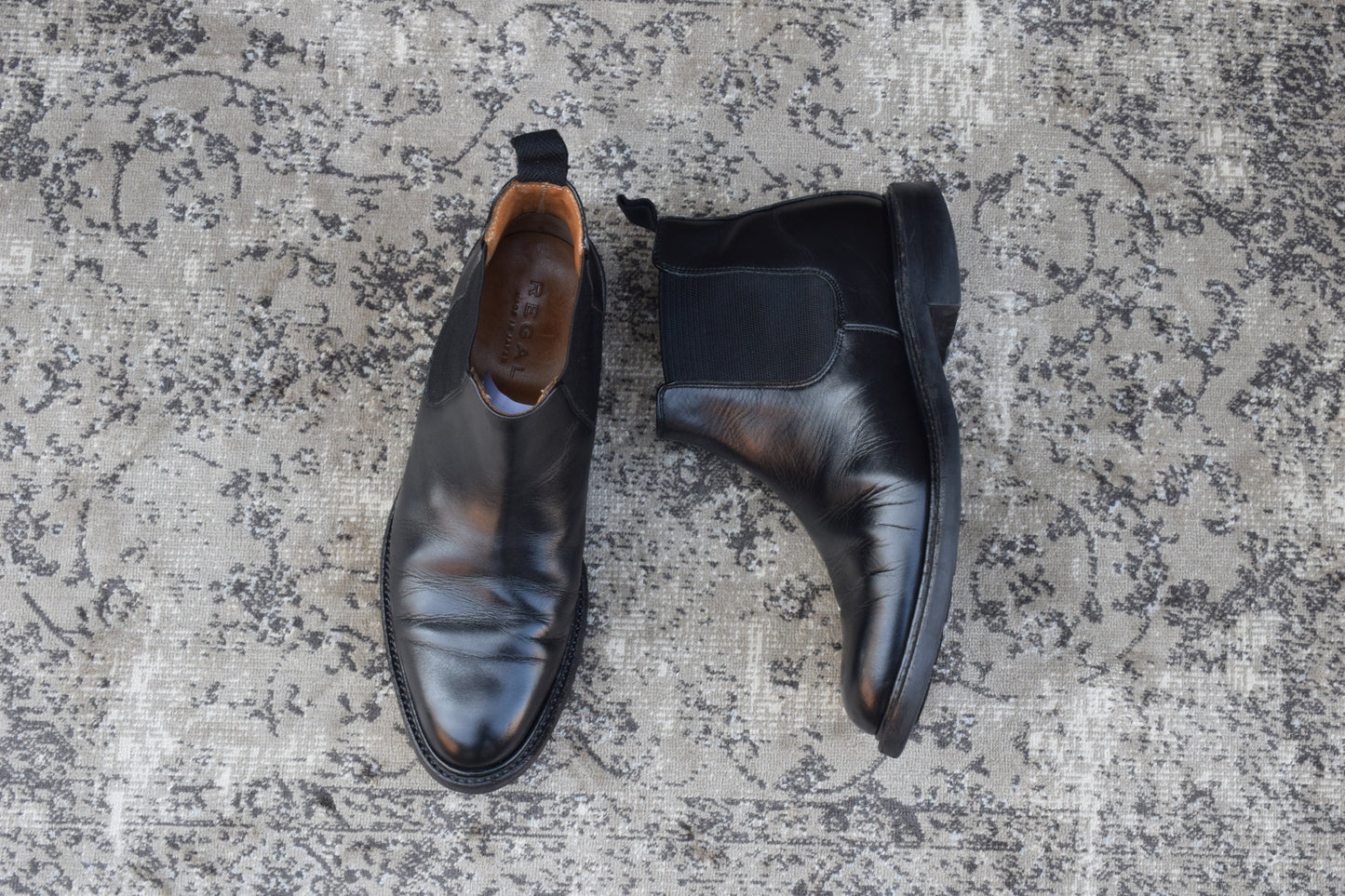 REGAL リーガル 29R サイドゴアブーツ チェルシー 黒 ブラック 24.0cm【W3387】