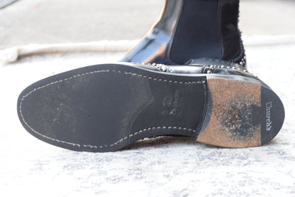 【良品】Church’s チャーチ KETSBY MET ケッツビーメット サイドゴア スタッズ チェルシーブーツ 黒 ブラック EU37 / 23.5〜24cm【W3388】