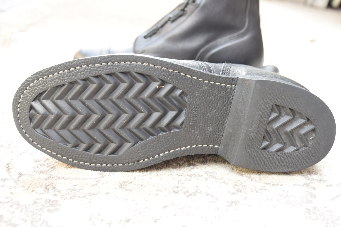 [Made in 1991] US ARMY / MILITLY Military Front Zip Boots, Straight, Wingtip, Steel Toe, Black, US Size 6.5 / Equivalent to 25cm [W3430]