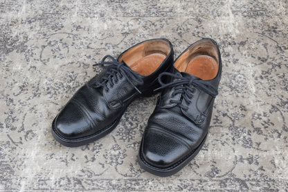 【リフト交換済み】JOSEPH CHEANEY&SONS ジョセフチーニーアンドサンズ KENGON ⅡR ケンゴン 2R ストレート 外羽根 グレインレザー 黒 ブラック UK6.5 / 25.5cm【W3403】