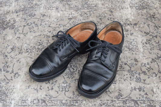 【リフト交換済み】JOSEPH CHEANEY&SONS ジョセフチーニーアンドサンズ KENGON ⅡR ケンゴン 2R ストレート 外羽根 グレインレザー 黒 ブラック UK6.5 / 25.5cm【W3403】