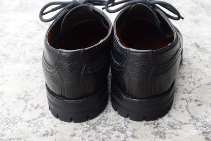 【リフト交換済み】JOSEPH CHEANEY&SONS ジョセフチーニーアンドサンズ KENGON ⅡR ケンゴン 2R ストレート 外羽根 グレインレザー 黒 ブラック UK6.5 / 25.5cm【W3403】