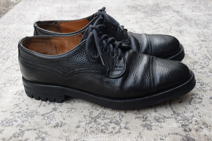 【リフト交換済み】JOSEPH CHEANEY&SONS ジョセフチーニーアンドサンズ KENGON ⅡR ケンゴン 2R ストレート 外羽根 グレインレザー 黒 ブラック UK6.5 / 25.5cm【W3403】