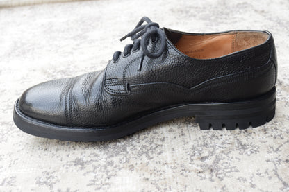 【リフト交換済み】JOSEPH CHEANEY&SONS ジョセフチーニーアンドサンズ KENGON ⅡR ケンゴン 2R ストレート 外羽根 グレインレザー 黒 ブラック UK6.5 / 25.5cm【W3403】