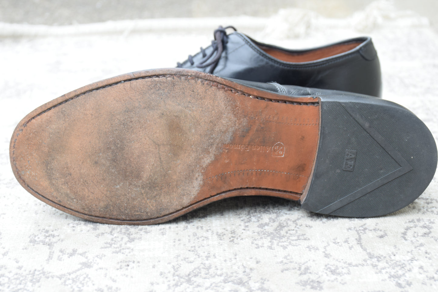 Allen Edmonds Park Avenue Straight Leg Boots, Black, Wingtip, Size US8.5 / 26.5cm, 3E [W3431]