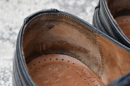 【リフト交換済み】JOSEPH CHEANEY&SONS ジョセフチーニーアンドサンズ KENGON ⅡR ケンゴン 2R ストレート 外羽根 グレインレザー 黒 ブラック UK6.5 / 25.5cm【W3403】