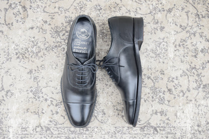 Excellent condition. Joseph Cheaney &amp; Sons 13326 EDIFICE exclusive straight-leg boots with inner wing, black, UK7 / 25.5cm [W3432]