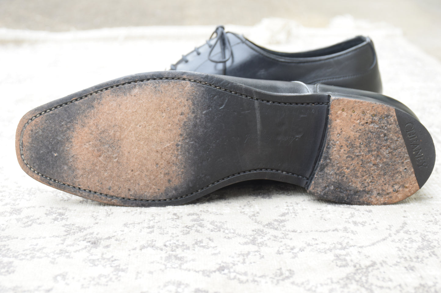 Excellent condition. Joseph Cheaney &amp; Sons 13326 EDIFICE exclusive straight-leg boots with inner wing, black, UK7 / 25.5cm [W3432]