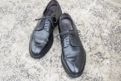 Jalan Sriwijaya Edward 98653 V-Tip Boots with Wingtip, Black, Size UK7.5 / 26cm (W3433) - Lift Replaced.