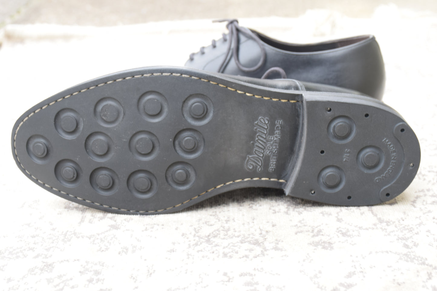 Jalan Sriwijaya Edward 98653 V-Tip Boots with Wingtip, Black, Size UK7.5 / 26cm (W3433) - Lift Replaced.