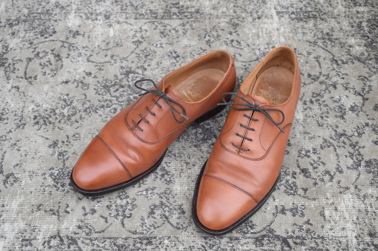 [Good Condition] Crockett &amp; Jones CONNAUGHT Straight-leg Boots, Brown, UK 8.5 / 27cm [W3435]