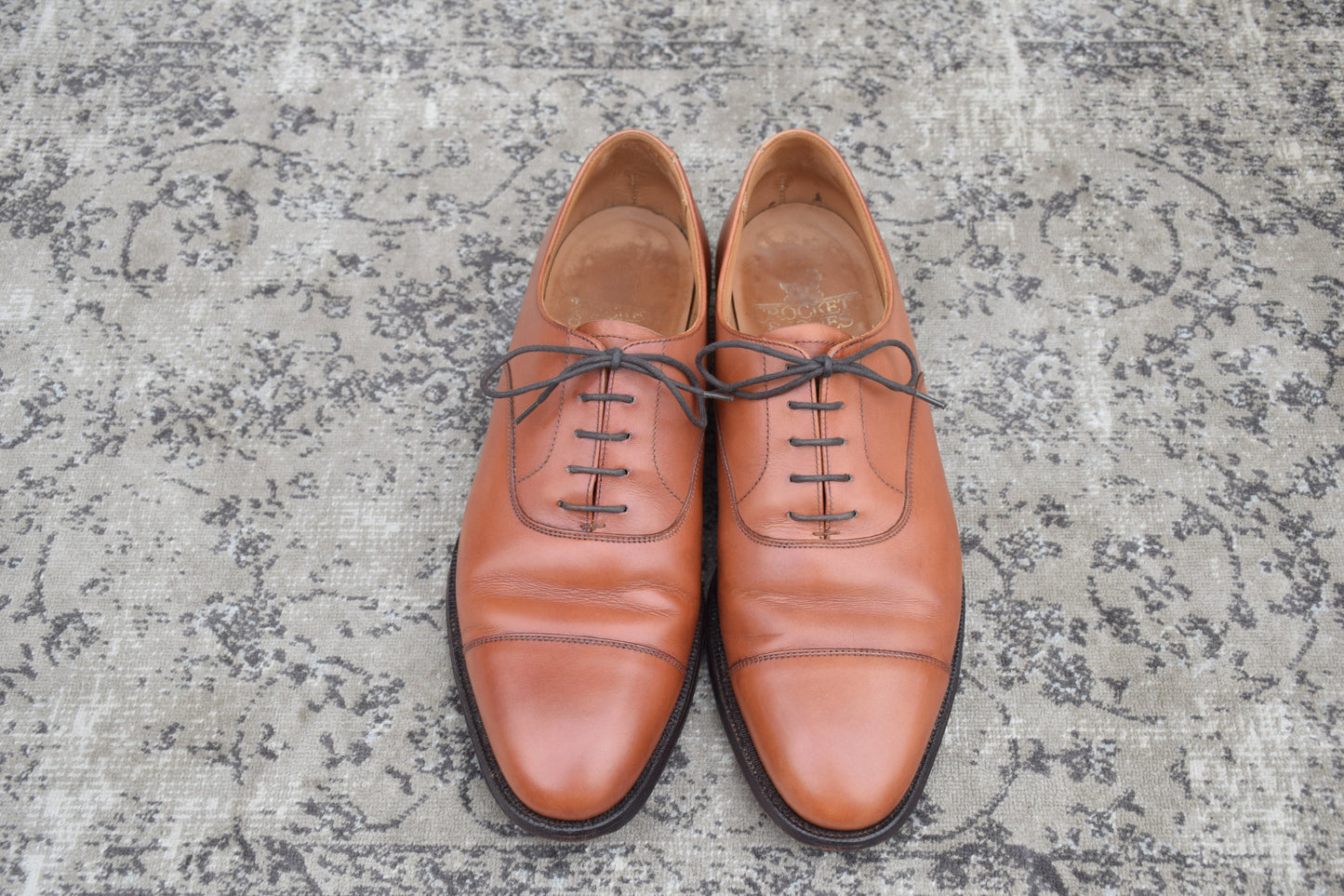 [Good Condition] Crockett &amp; Jones CONNAUGHT Straight-leg Boots, Brown, UK 8.5 / 27cm [W3435]