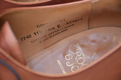 [Good Condition] Crockett &amp; Jones CONNAUGHT Straight-leg Boots, Brown, UK 8.5 / 27cm [W3435]