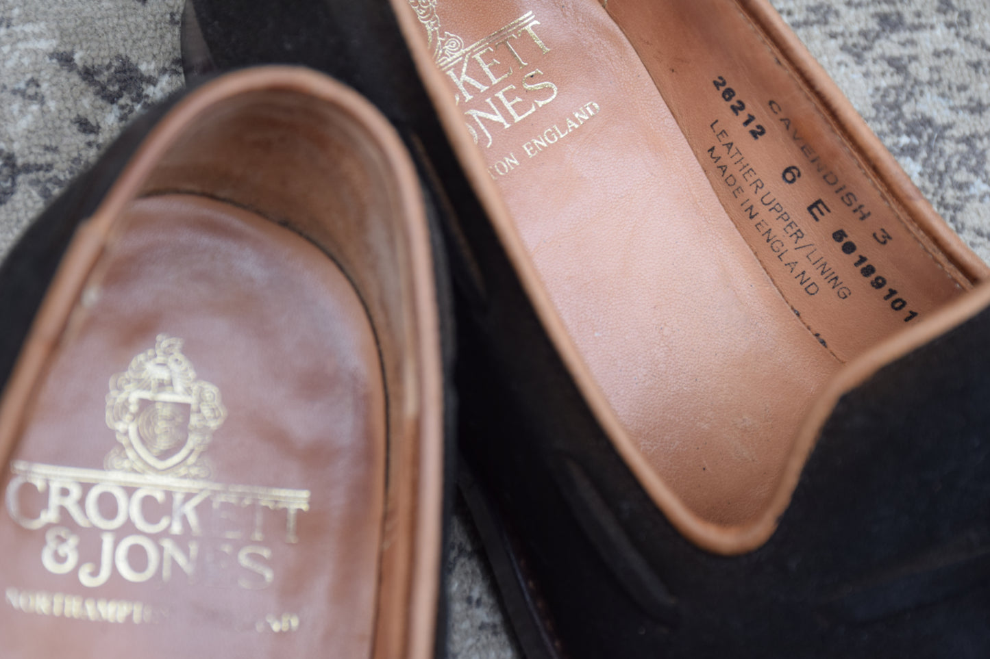 Good Condition Crockett &amp; Jones Cavendish 3 Tassel Loafers in Dark Brown Suede, Size UK6, E (Size 24.5cm) [W3437]