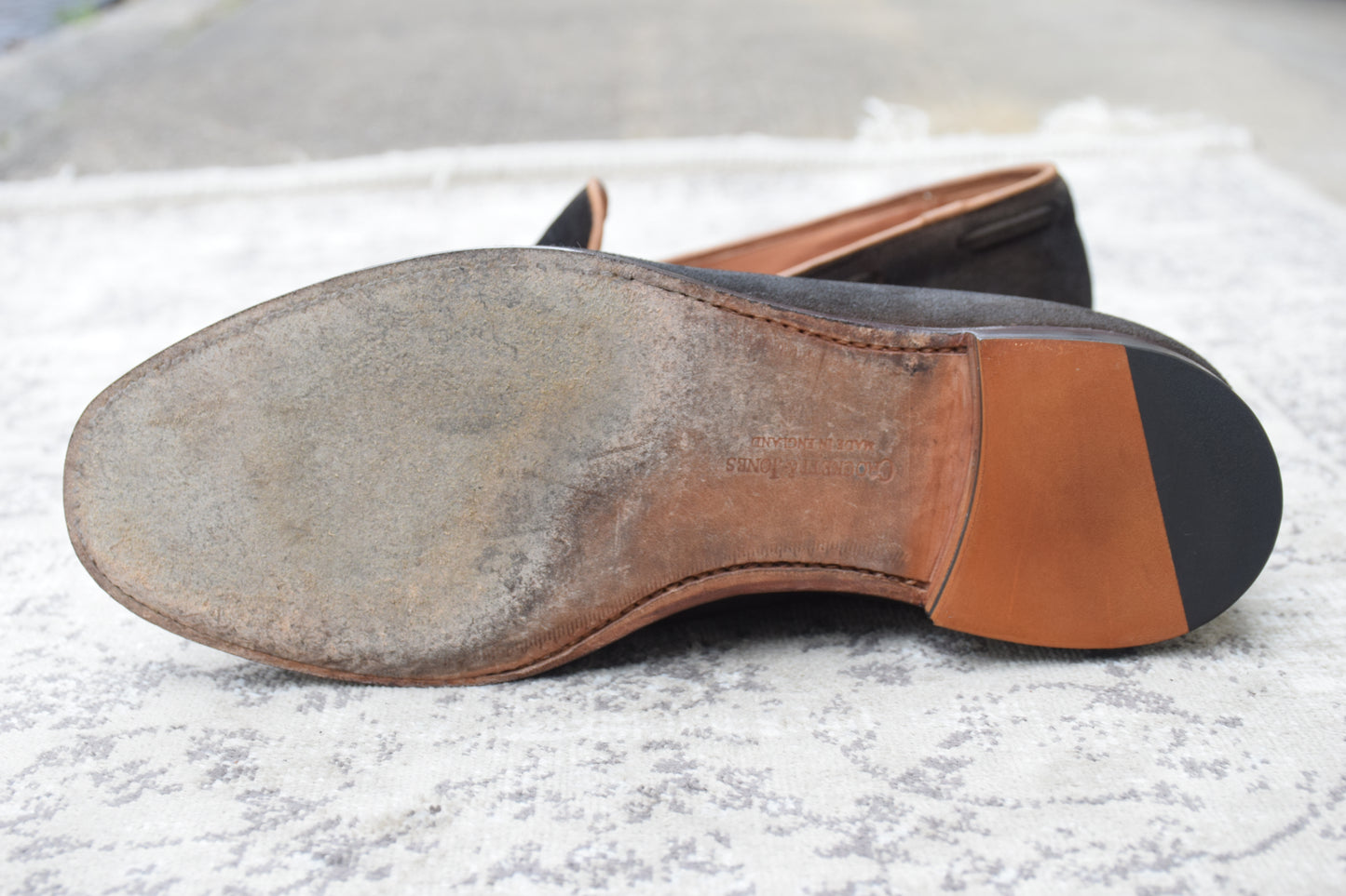 Good Condition Crockett &amp; Jones Cavendish 3 Tassel Loafers in Dark Brown Suede, Size UK6, E (Size 24.5cm) [W3437]