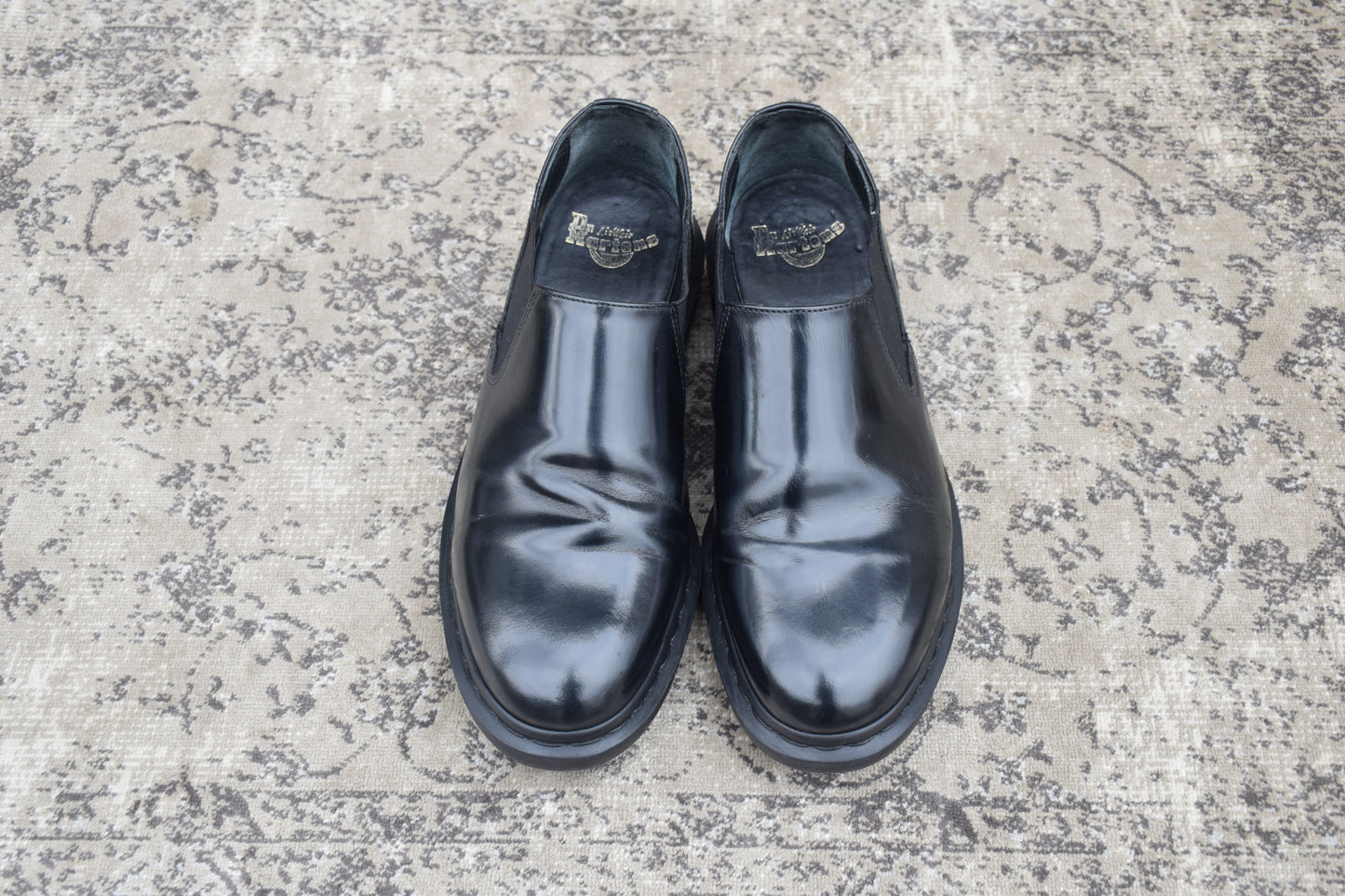 Dr. Martens Louis Low-Top Boots, Japan-Exclusive Model, Side Gore, Black, UK8 / US9 / EU42, Size 27.0cm (W3438)