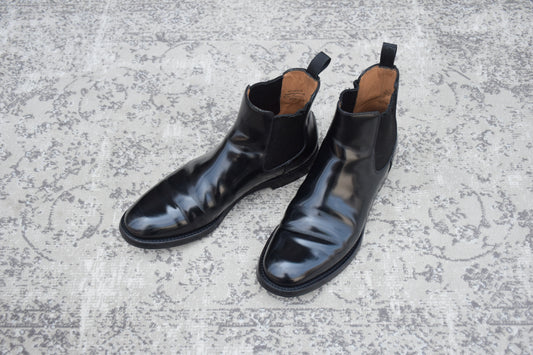 【大人の名作サイドゴアブーツ】Church's チャーチ Monmouth Wg モンマス Wg サイドゴアブーツ 黒 ブラック EU35.5 / 22.5cm【W3564】