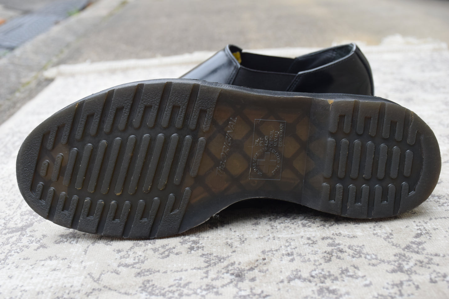 Dr. Martens Louis Low-Top Boots, Japan-Exclusive Model, Side Gore, Black, UK8 / US9 / EU42, Size 27.0cm (W3438)