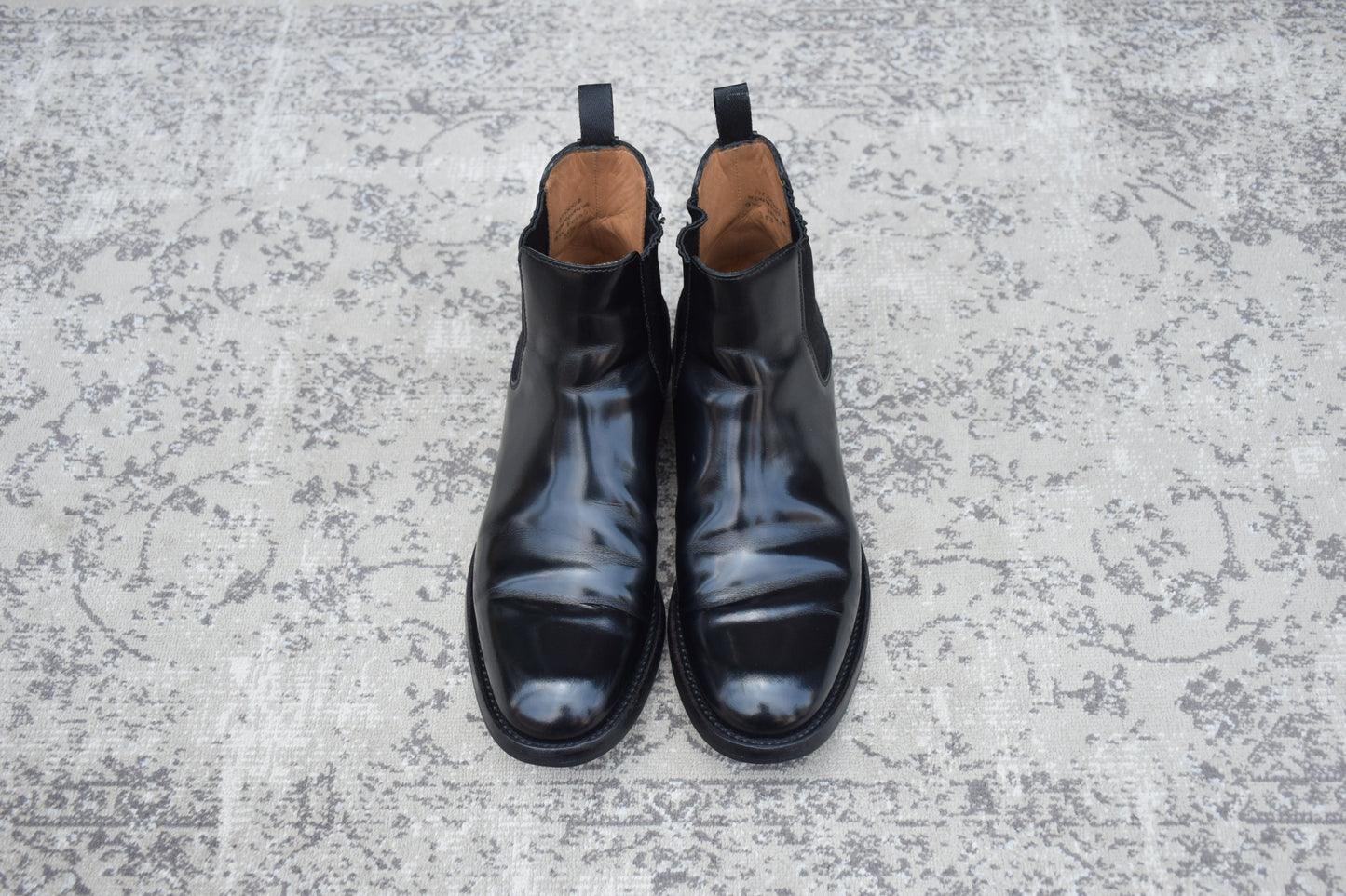 【大人の名作サイドゴアブーツ】Church's チャーチ Monmouth Wg モンマス Wg サイドゴアブーツ 黒 ブラック EU35.5 / 22.5cm【W3564】