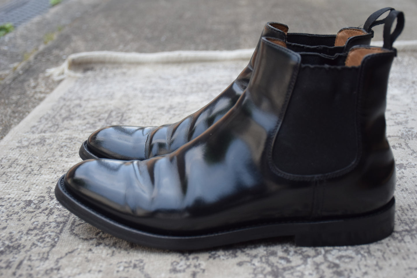 【大人の名作サイドゴアブーツ】Church's チャーチ Monmouth Wg モンマス Wg サイドゴアブーツ 黒 ブラック EU35.5 / 22.5cm【W3564】