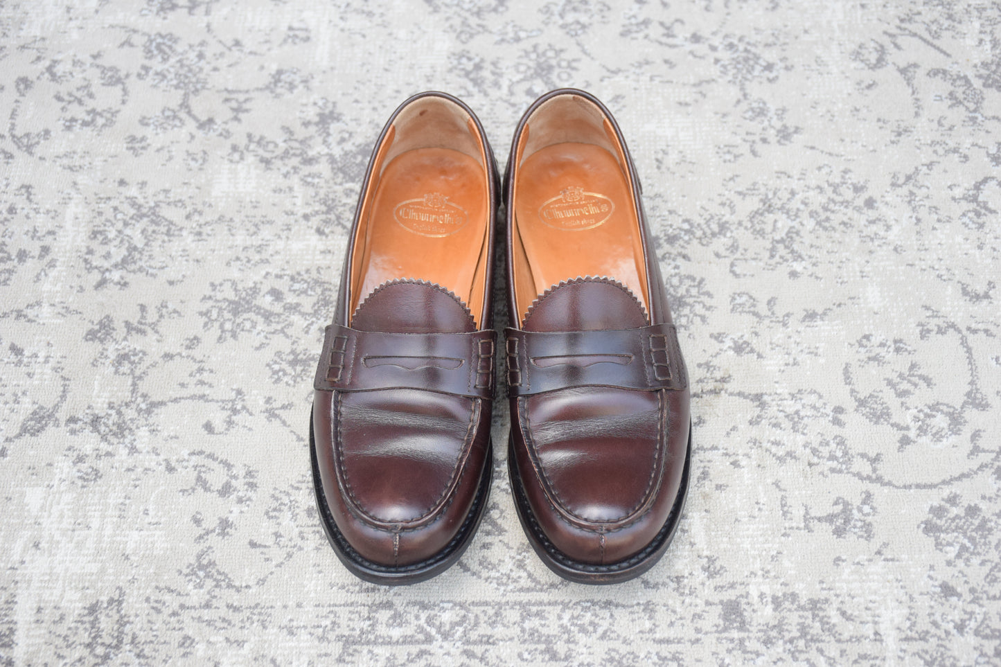 【クラシックな気品と軽快さを】Church's チャーチ SALLY サリー コインローファー ビーフロール 茶 ブラウン EU36 / 23.0cm【Ｗ3565】