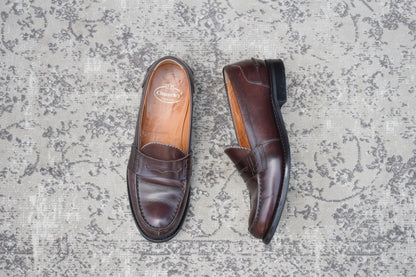 【クラシックな気品と軽快さを】Church's チャーチ SALLY サリー コインローファー ビーフロール 茶 ブラウン EU36 / 23.0cm【Ｗ3565】
