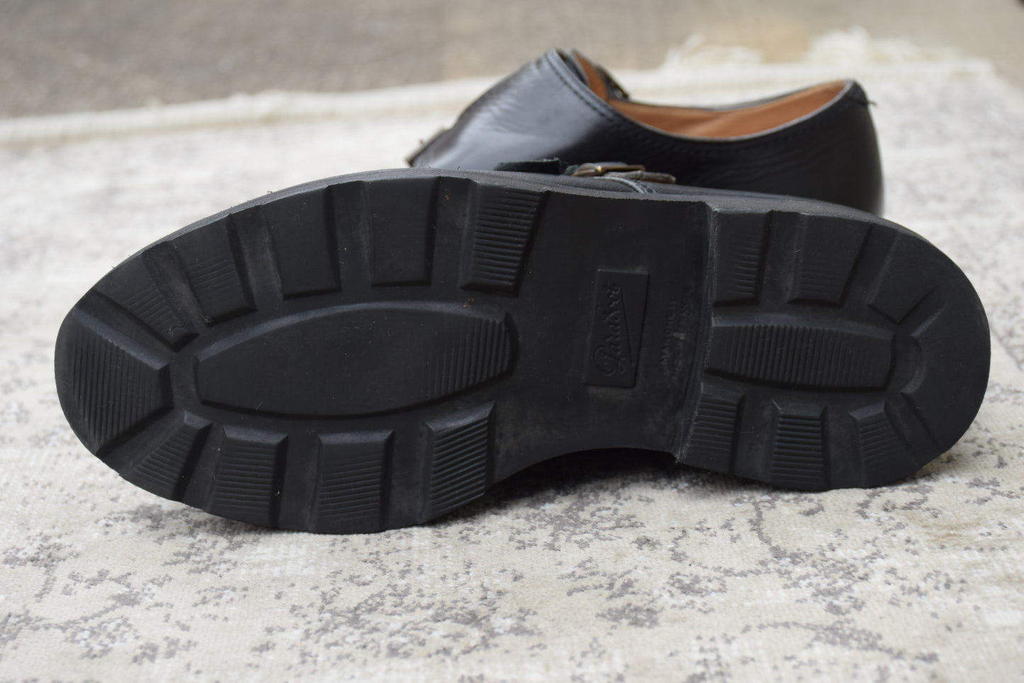 [Good Condition] Paraboot WILLIAM Double Monk Straight Boots, Black, UK 5.5 / 24cm [W3440]