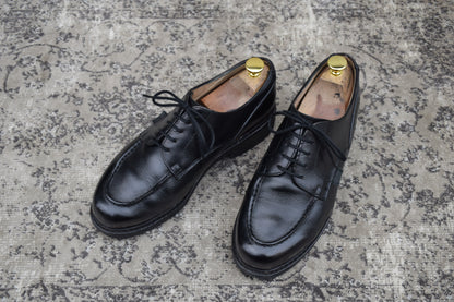 [Re-dyed] Paraboot CHAMBORD U-tip boots, black, UK7 / 25.5cm [W3441]