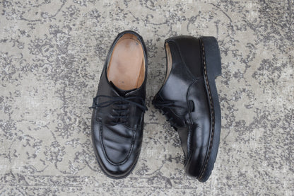 [Re-dyed] Paraboot CHAMBORD U-tip boots, black, UK7 / 25.5cm [W3441]