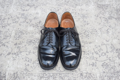 SANDERS サンダース MILITARY DERBY SHOE 1384B ミリタリー ダービー シューズ 黒 ブラック UK5.5 / 24.5cm【W3567】