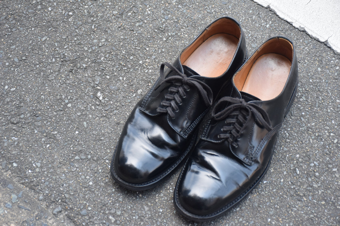 SANDERS サンダース MILITARY DERBY SHOE 1384B ミリタリー ダービー シューズ 黒 ブラック UK5.5 / 24.5cm【W3567】
