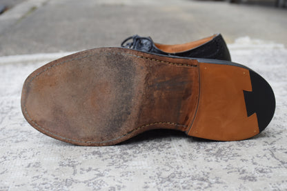 Tricker's SHIPS Exclusive BURTON Wing Full-Brogue Boots, Black, UK 6.5 / 25cm (W3442) [Lift Replacement]