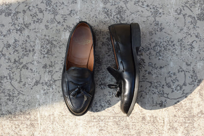 【良品】SANDERS サンダース 2031B TASSEL LOAFER タッセルローファー ダイナイトソール 黒 ブラック UK6.5 / 25.5～26.0 cm【W3405】