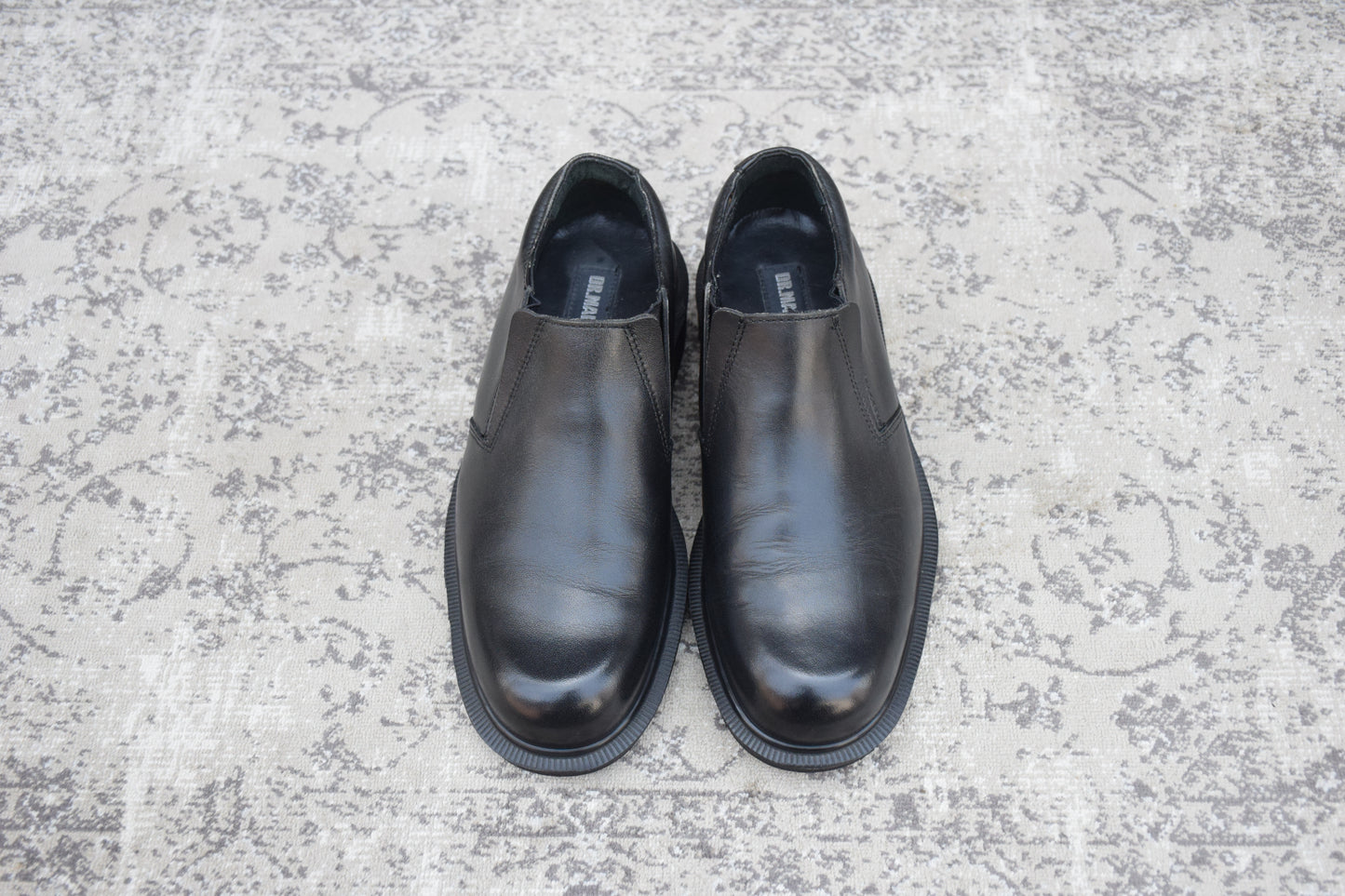 【England製】Dr.Martens ドクターマーチン SIDE ELASTIC サイドエラ プレーン 黒 ブラック UK6 / 25.0cm【Ｗ3571】