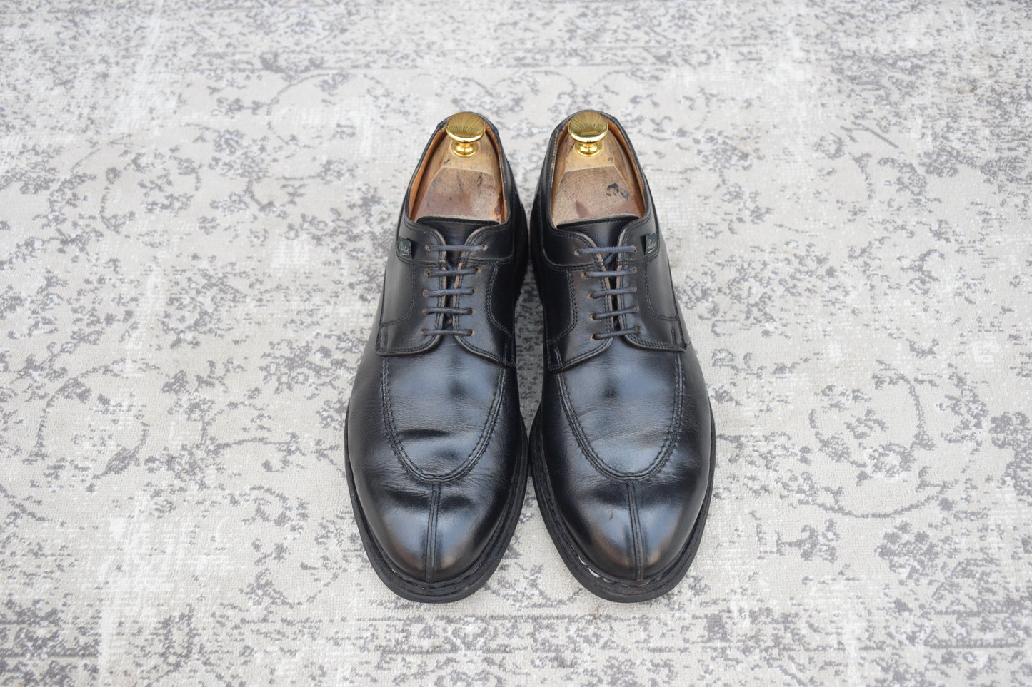 Paraboot パラブーツ AVIGNON アヴィニョン Uチップ 外羽根 黒 ブラック UK6.5 / 25.0cm【Ｗ3572】