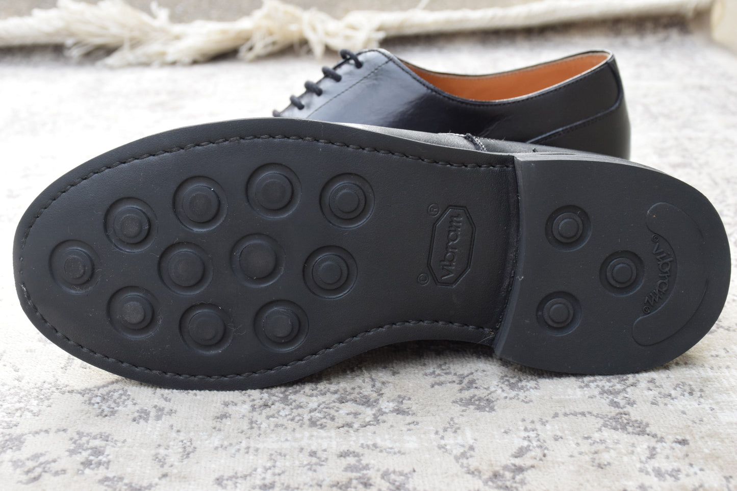 【良品】Berwick 1707 バーウィック 4477 Uチップ 外羽根 ダイナイトソール 黒 ブラック UK7 / 26cm【W3408】