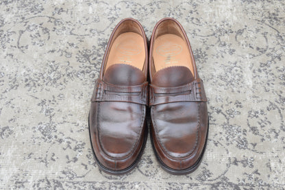 Church's TUNBRIDGE "4 Cities" penny loafers with beefroll and leather soles, brown, UK8, size 26.5m (W3444).
