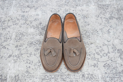 Church's チャーチ FOSBURY フォスバリー タッセルローファー スエード 薄茶 ベージュ系 UK7 / 25.5cm【Ｗ3574】